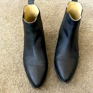 Nisolo black leather booties